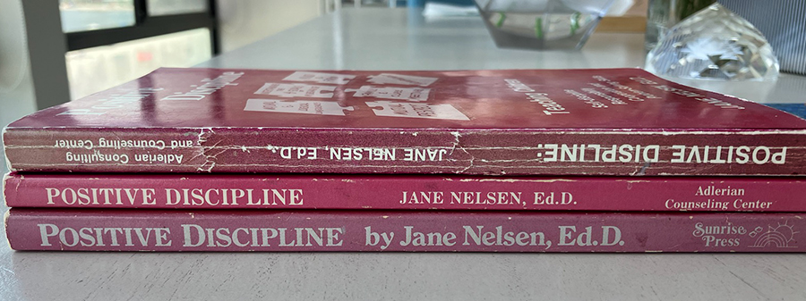 Positive Discipline Book Spines