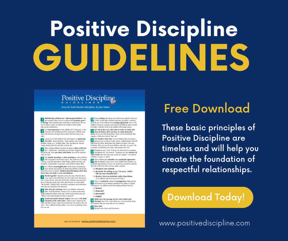 Positive Discipline Guidelines Promo