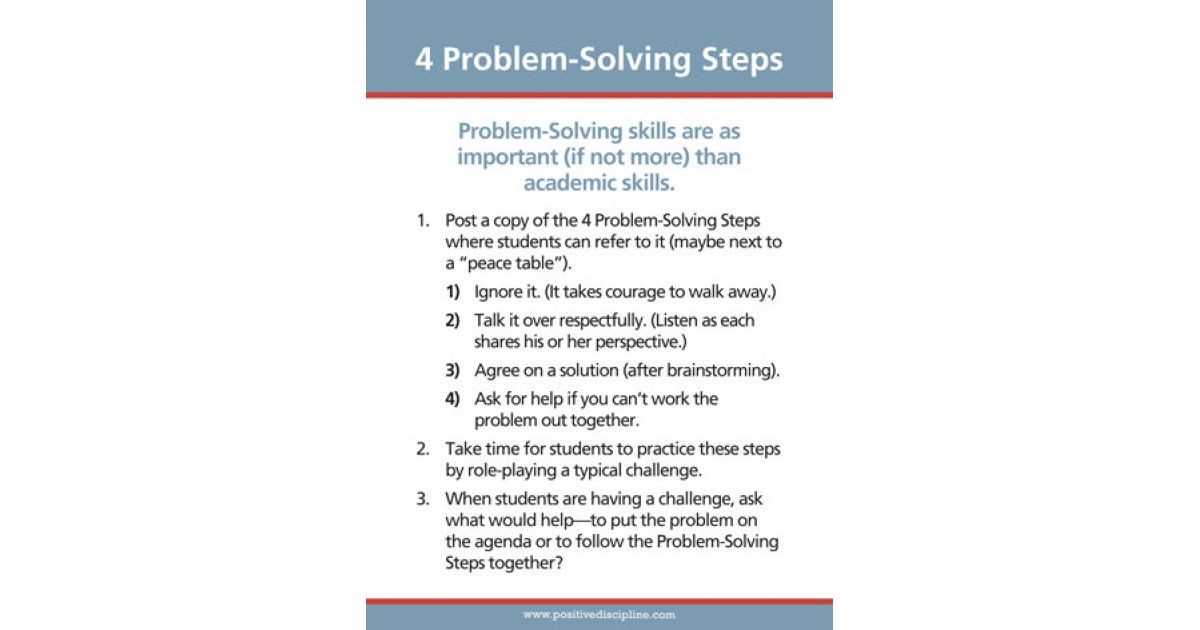 problem solving strategies in the classroom