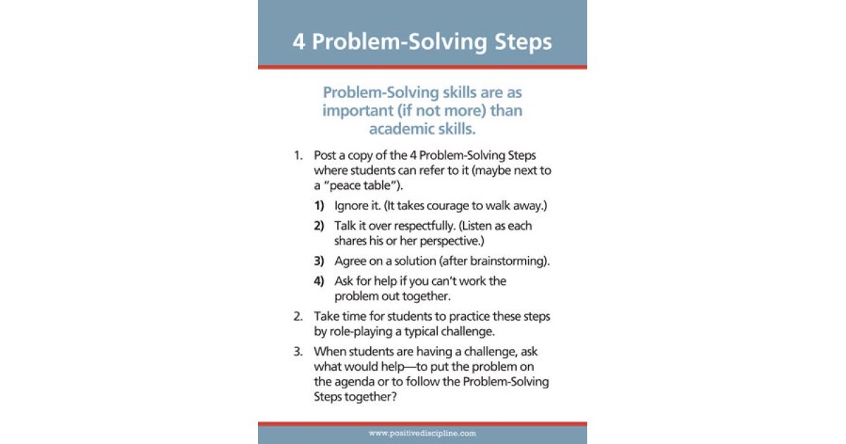problem solving strategies in the classroom