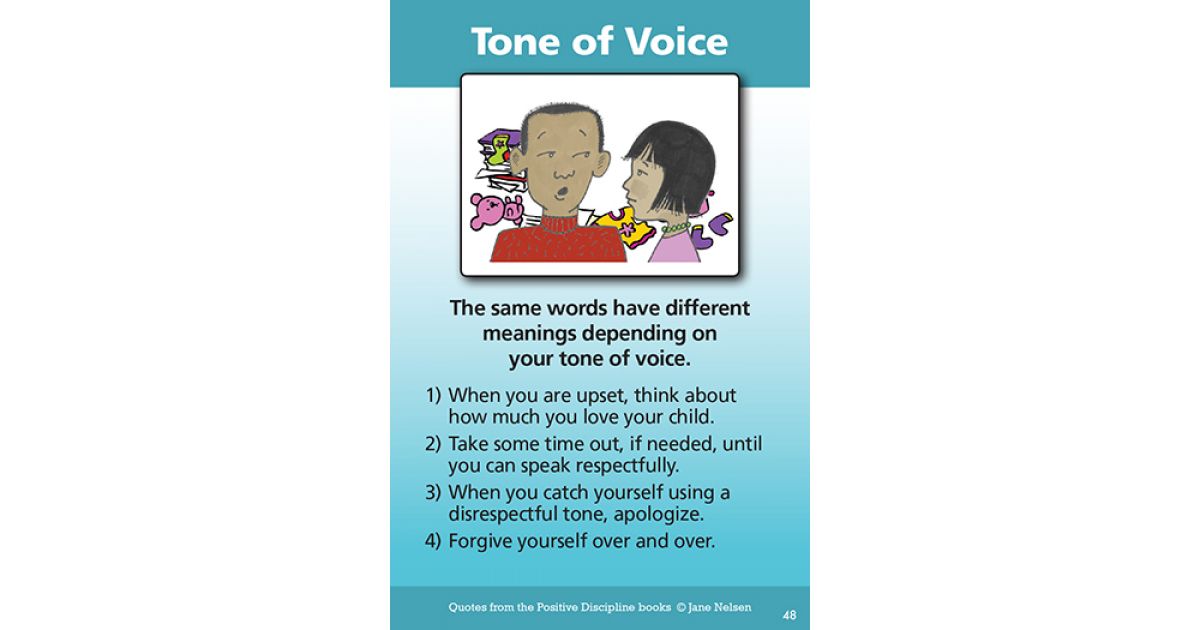 Tone of Voice Positive Discipline
