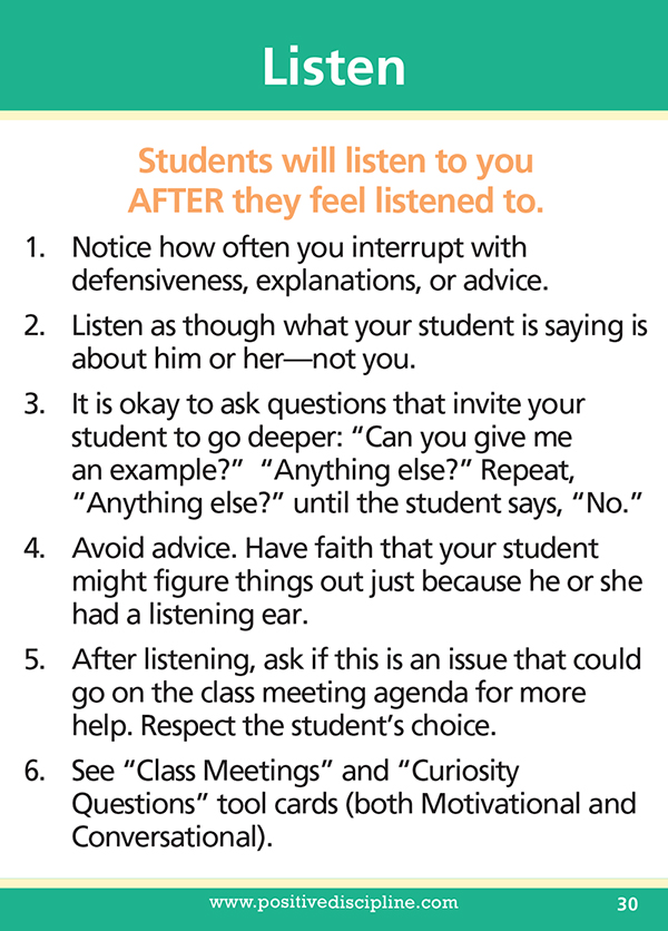 Listening Tools for Teachers