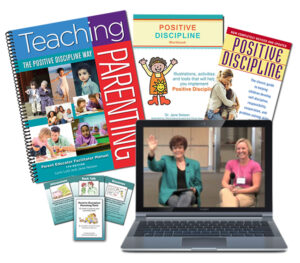 Teaching Parenting Certification Training with Physical Materials and Online Streaming Videos