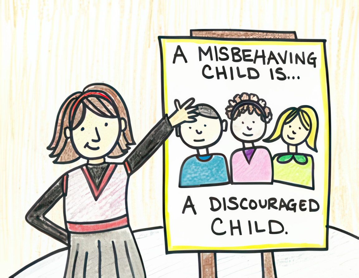 A Misbehaving child is a discouraged child.